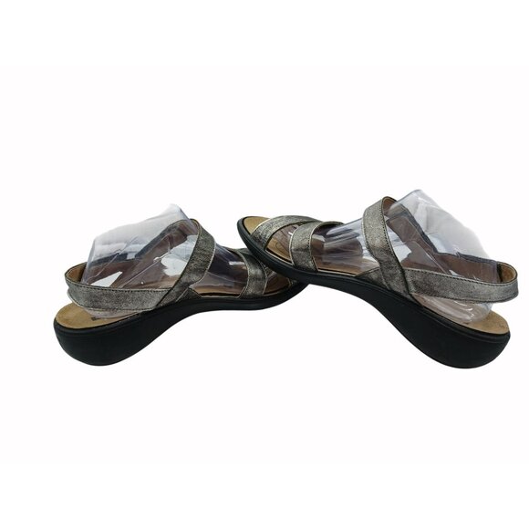 Romiko Metallic Sandals Adjustable Straps Comfort Footbed USA 11 Eur 42 Ibiza 55 - Picture 13 of 16